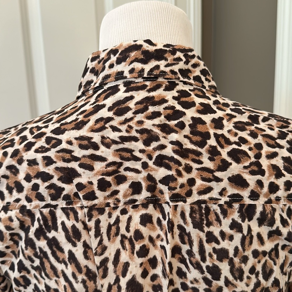 Leopard Print Button Up - image 3